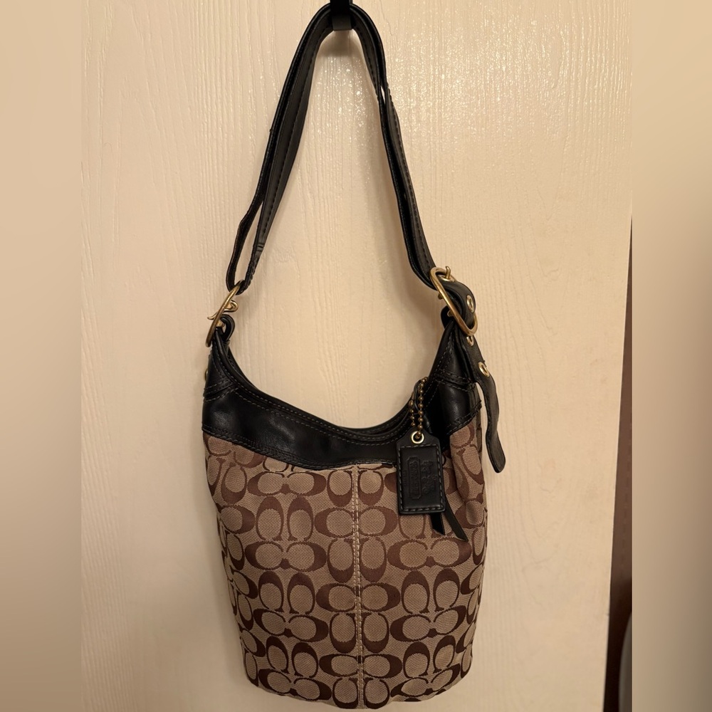 Vintage Authentic Coach signature duffel bleeker … - image 1